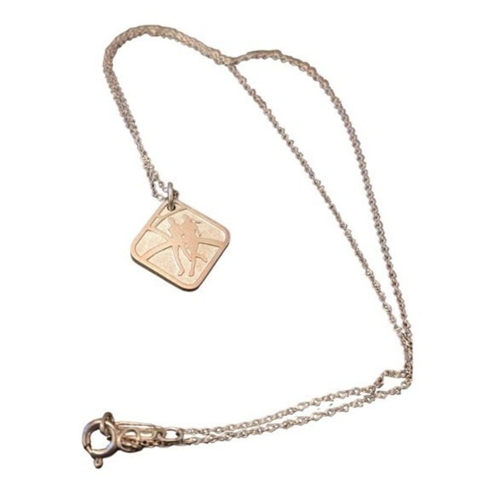 Tiffany & Co x Nike 2007 SF Marathon Sterling Silver Runner Pendant Necklace